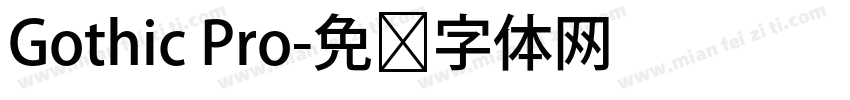 Gothic Pro字体转换